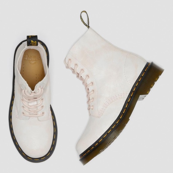 Dr Martens 1460 Pascal Pink Pastel Tie Dye Boots W9 - Picture 6 of 16